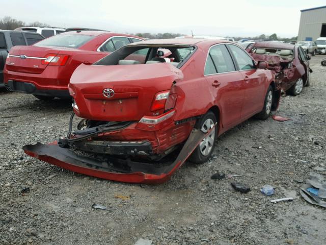 4T1BE46K89U287776 - 2009 TOYOTA CAMRY BASE RED photo 4