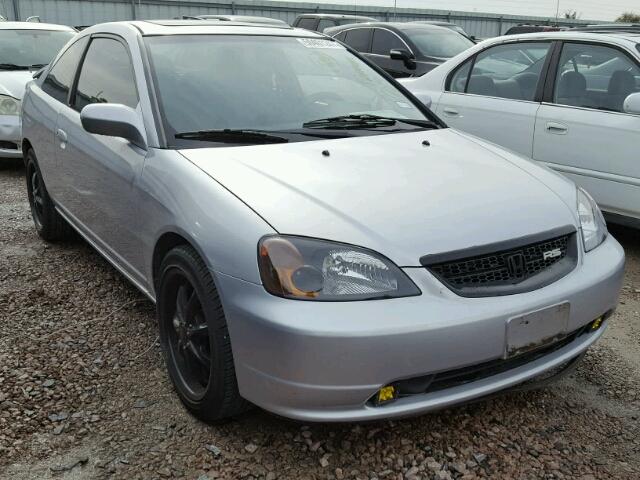 1HGEM22911L025766 - 2001 HONDA CIVIC SI SILVER photo 1