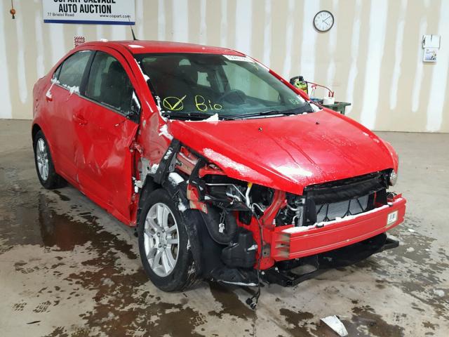 1G1JC5SH1E4236032 - 2014 CHEVROLET SONIC LT RED photo 1