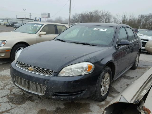 2G1WA5E32C1159272 - 2012 CHEVROLET IMPALA LS BLACK photo 2