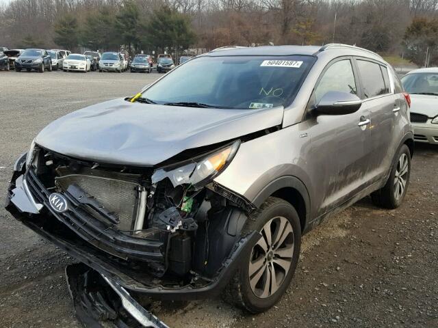 KNDPCCA20B7069756 - 2011 KIA SPORTAGE E GRAY photo 2