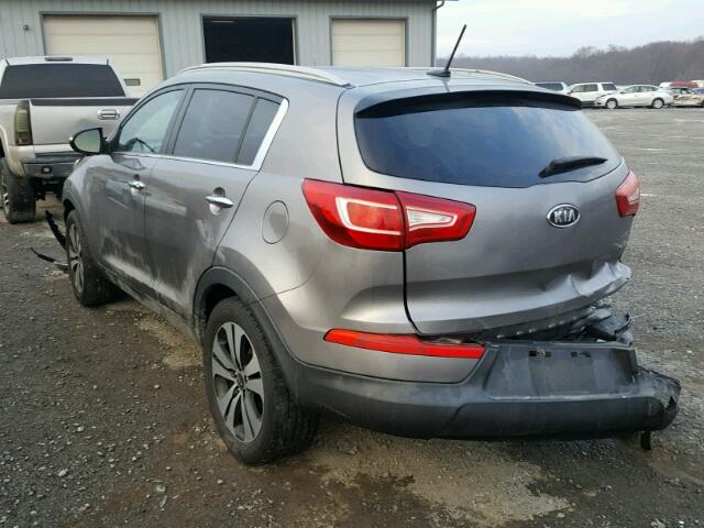 KNDPCCA20B7069756 - 2011 KIA SPORTAGE E GRAY photo 3