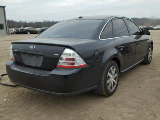 1FAHP24W79G101894 - 2009 FORD TAURUS SEL BLACK photo 4