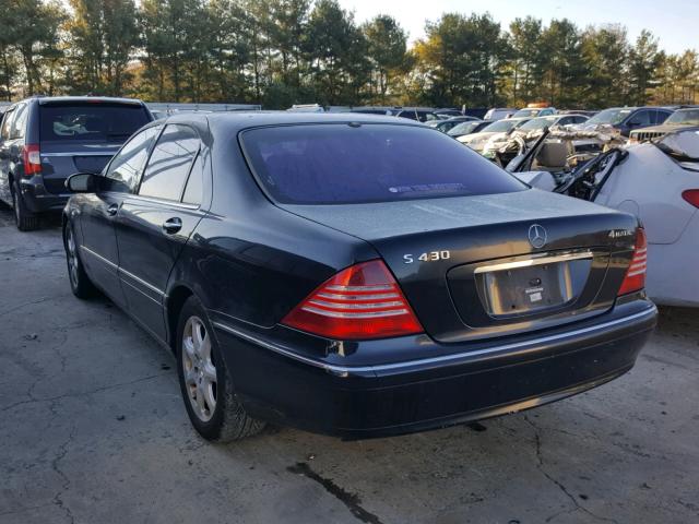 WDBNG83J64A424284 - 2004 MERCEDES-BENZ S 430 4MAT BLACK photo 3