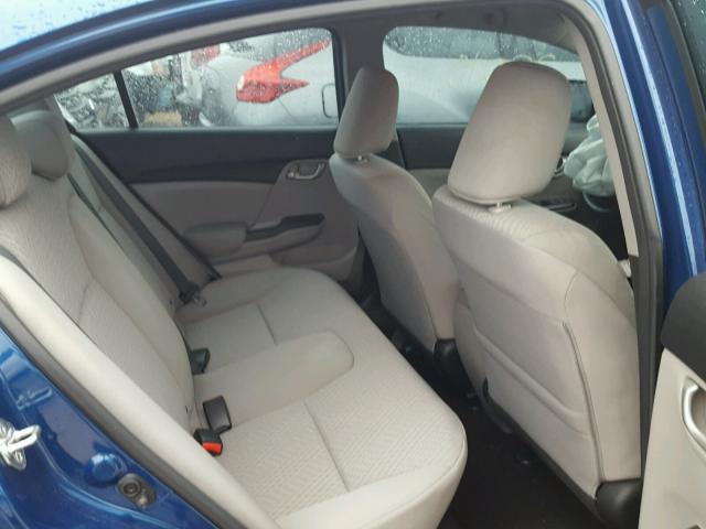 19XFB2F59EE212686 - 2014 HONDA CIVIC LX BLUE photo 6