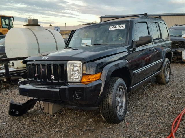 1J8HH48K36C226400 - 2006 JEEP COMMANDER შავი ფოტო 2