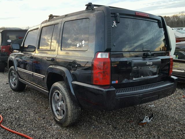 1J8HH48K36C226400 - 2006 JEEP COMMANDER შავი ფოტო 3