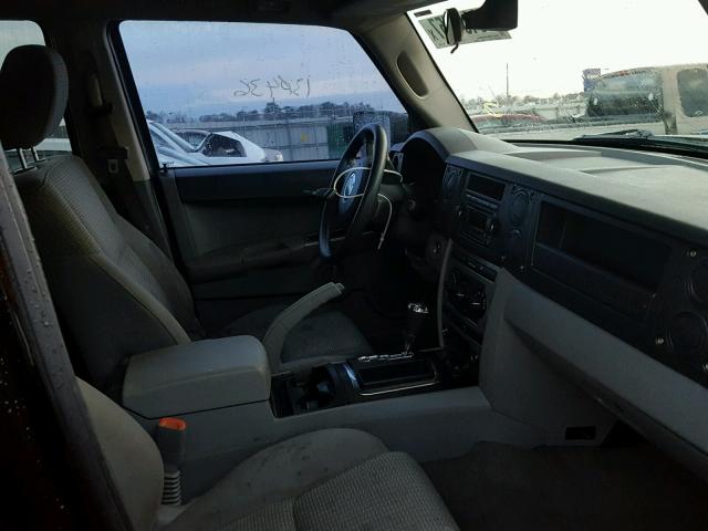 1J8HH48K36C226400 - 2006 JEEP COMMANDER შავი ფოტო 5