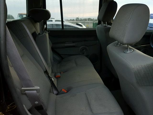 1J8HH48K36C226400 - 2006 JEEP COMMANDER შავი ფოტო 6