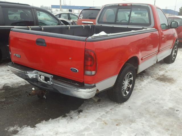 1FTZF17W0WNB42432 - 1998 FORD F150 RED photo 4