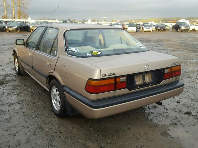 1HGCA5637HA111435 - 1987 HONDA ACCORD LX TAN photo 3