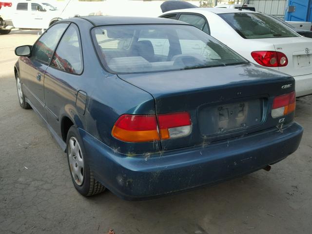 1HGEJ8249WL012450 - 1998 HONDA CIVIC EX 绿色 照片 3