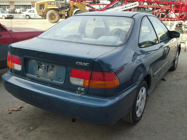1HGEJ8249WL012450 - 1998 HONDA CIVIC EX 绿色 照片 4