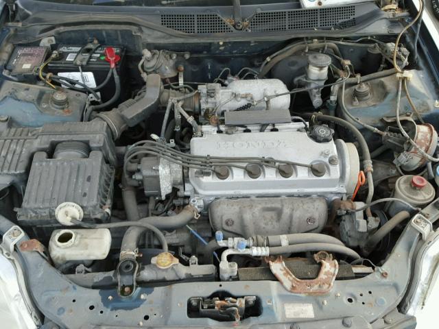 1HGEJ8249WL012450 - 1998 HONDA CIVIC EX GREEN photo 7