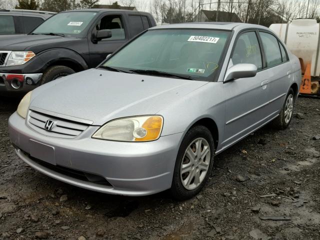 2HGES25793H561770 - 2003 HONDA CIVIC EX ვერცხლისფერი ფოტო 2