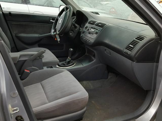 2HGES25793H561770 - 2003 HONDA CIVIC EX ვერცხლისფერი ფოტო 5