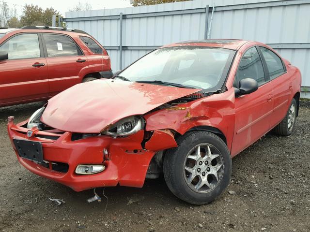 1B3ES56CX2D654029 - 2002 DODGE NEON ES RED photo 2