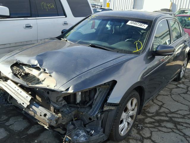 1HGCP26869A187707 - 2009 HONDA ACCORD EXL GRAY photo 2