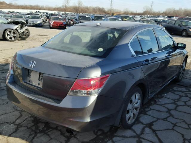 1HGCP26869A187707 - 2009 HONDA ACCORD EXL GRAY photo 4