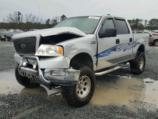 1FTPW14544KA34297 - 2004 FORD F150 SUPER SILVER photo 2