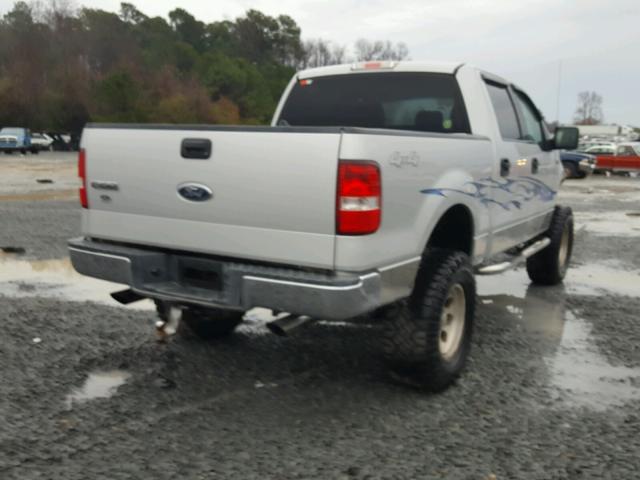 1FTPW14544KA34297 - 2004 FORD F150 SUPER SILVER photo 4