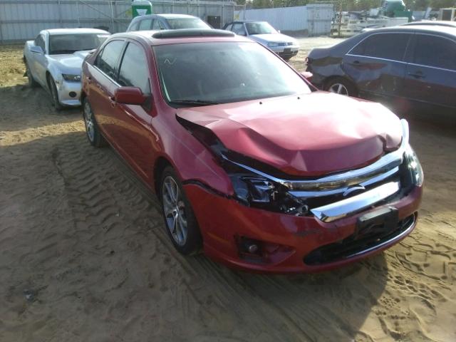 3FAHP0HA1CR298922 - 2012 FORD FUSION SE RED photo 1