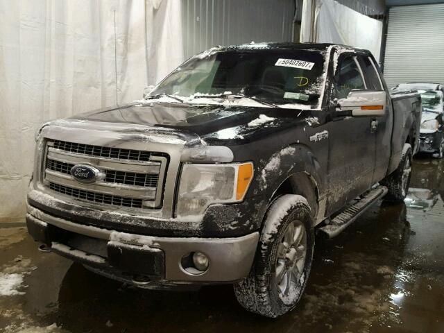 1FTFX1EF7DFB74417 - 2013 FORD F150 SUPER BLACK photo 2