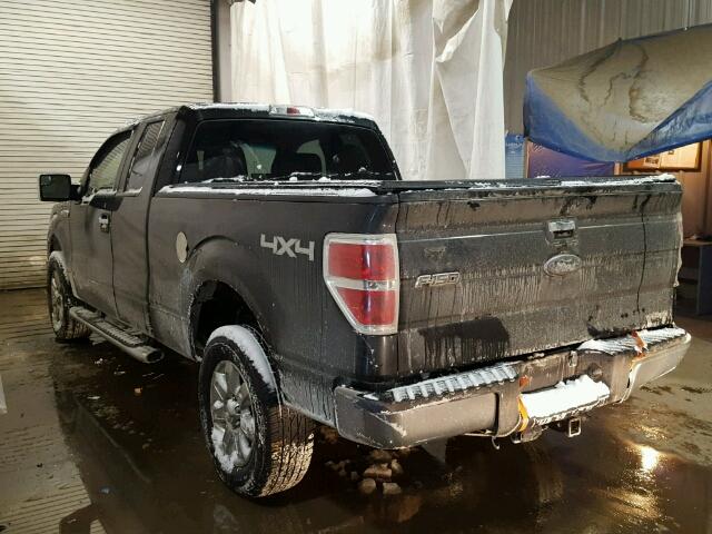 1FTFX1EF7DFB74417 - 2013 FORD F150 SUPER BLACK photo 3