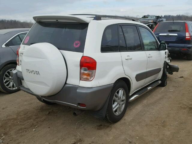 JTEGH20V710025389 - 2001 TOYOTA RAV4 WHITE photo 4