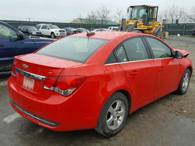 1G1PC5SB0F7115790 - 2015 CHEVROLET CRUZE LT RED photo 4