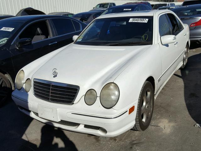 WDBJF70J41B204860 - 2001 MERCEDES-BENZ E 430 WHITE photo 2