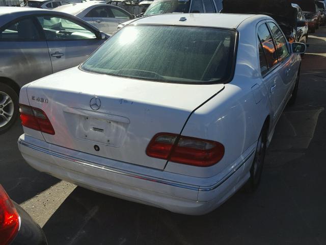 WDBJF70J41B204860 - 2001 MERCEDES-BENZ E 430 WHITE photo 4