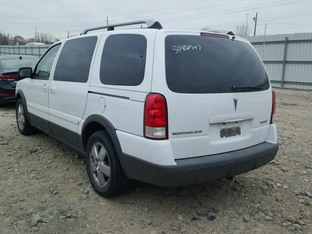 1GMDV33L65D191705 - 2005 PONTIAC MONTANA SV WHITE photo 3