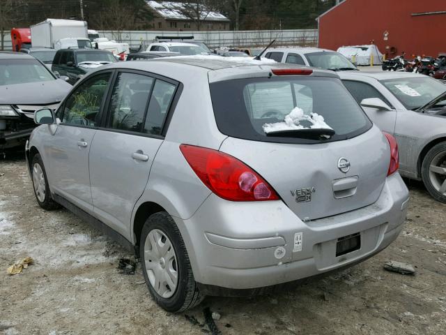 3N1BC1CP9CK274229 - 2012 NISSAN VERSA S SILVER photo 3