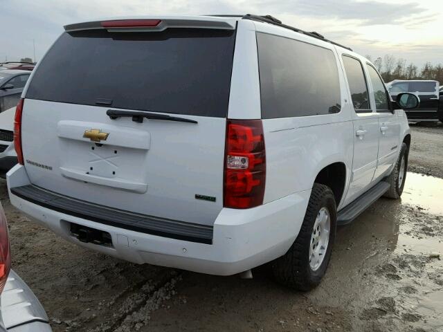 1GNSCJE03BR345088 - 2011 CHEVROLET SUBURBAN C WHITE photo 4