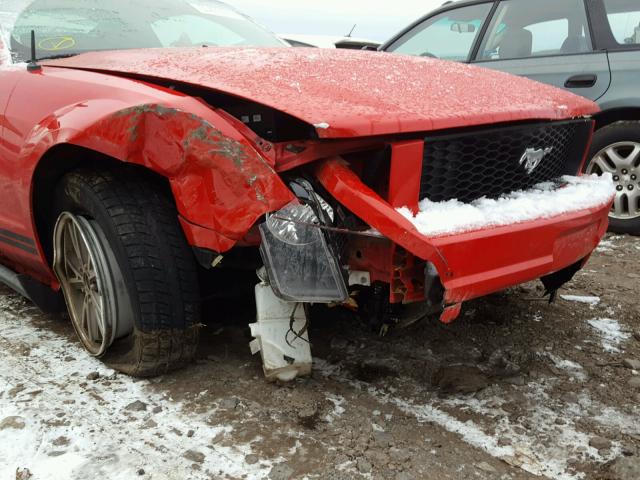 1ZVFT80N575323918 - 2007 FORD MUSTANG RED photo 9