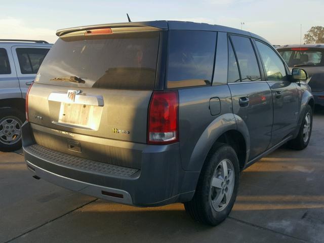 5GZCZ33Z57S860214 - 2007 SATURN VUE HYBRID GRAY photo 4