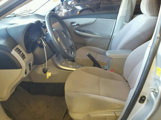 JTDBU4EE7B9139632 - 2011 TOYOTA COROLLA BA SILVER photo 5