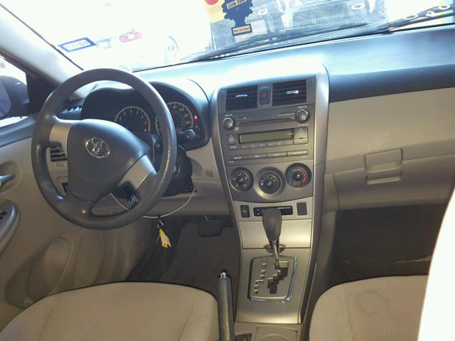 JTDBU4EE7B9139632 - 2011 TOYOTA COROLLA BA SILVER photo 9