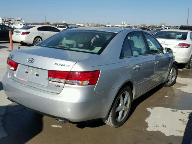 5NPEU46F77H187733 - 2007 HYUNDAI SONATA SE SILVER photo 4