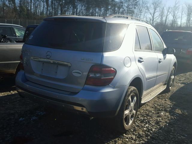 4JGBB22E58A325218 - 2008 MERCEDES-BENZ ML 320 CDI BLUE photo 4