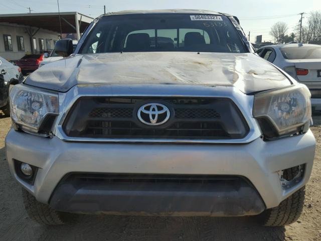 5TFJU4GN1FX079521 - 2015 TOYOTA TACOMA DOU SILVER photo 9