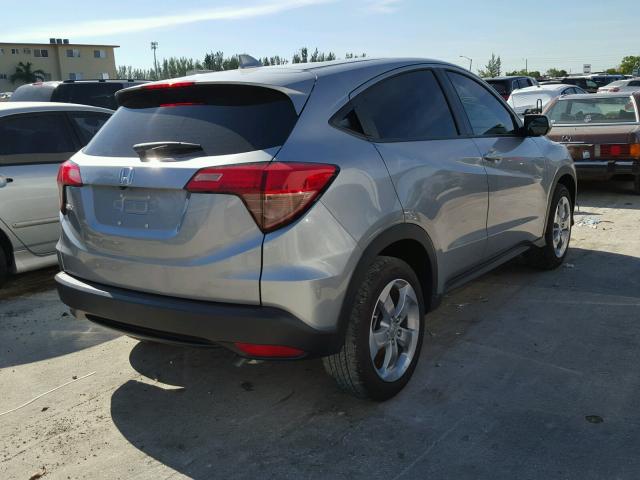 3CZRU5H34HM704566 - 2017 HONDA HR-V LX GRAY photo 4