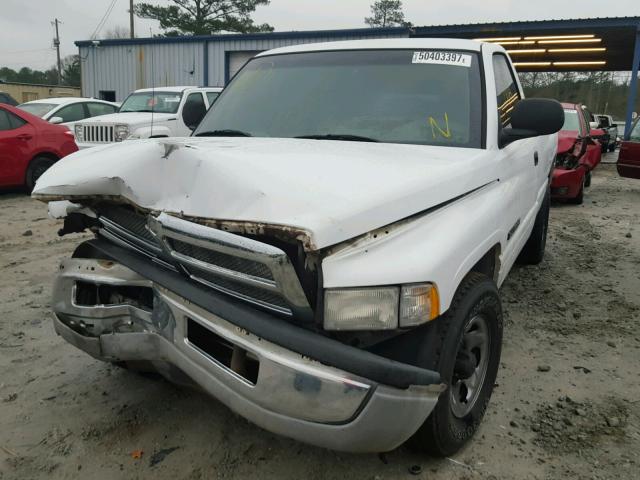 1B7HC16X4YS552282 - 2000 DODGE RAM 1500 WHITE photo 2