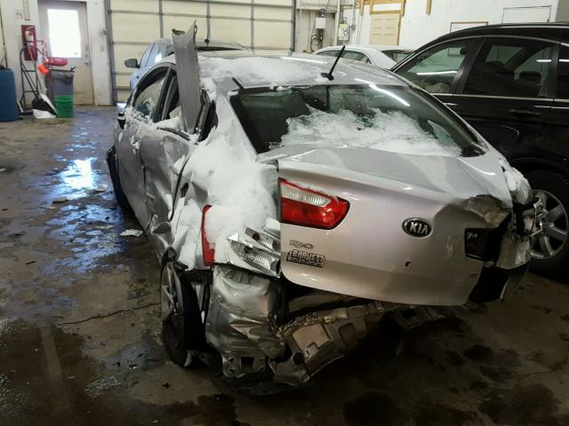 KNADM4A36G6668508 - 2016 KIA RIO LX Արծաթագույն լուսանկար 3