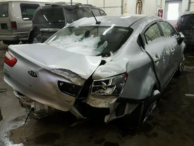 KNADM4A36G6668508 - 2016 KIA RIO LX Արծաթագույն լուսանկար 4
