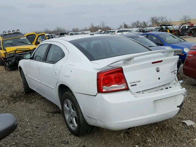 2B3CK8CT5AH318125 - 2010 DODGE CHARGER R/ WHITE photo 3