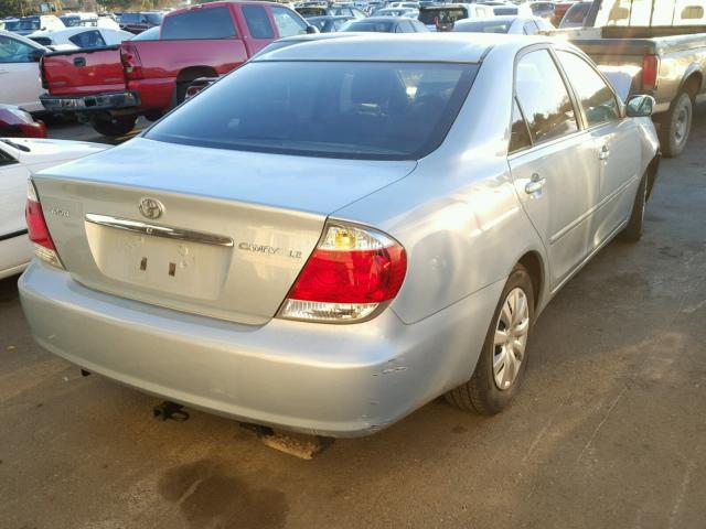 4T1BE32K55U982968 - 2005 TOYOTA CAMRY LE SILVER photo 4