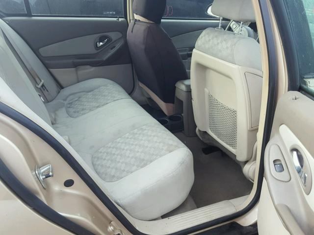 1G1ZT54805F176264 - 2005 CHEVROLET MALIBU LS თაფლისფერი ფოტო 6