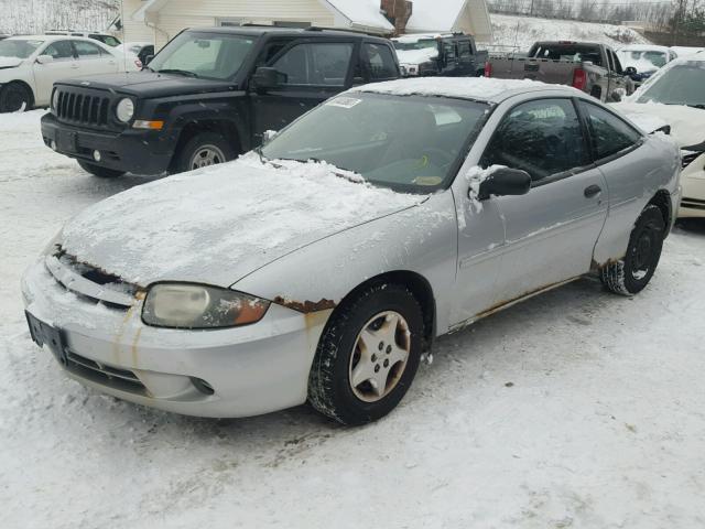 1G1JC12F037273432 - 2003 CHEVROLET CAVALIER SILVER photo 2